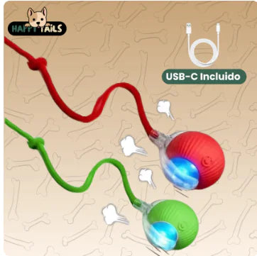 Rolling Ball Ball For Dogs Doggie Ball Interactive Dog Smart Ball Toy Interactive Cat Ball Toy 360 Smart Automatic Rolling Pet Ball