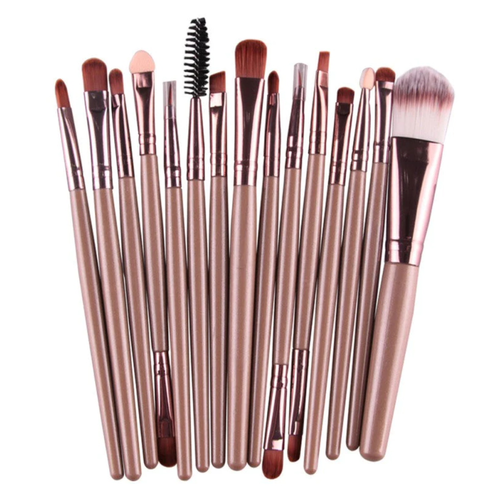 15 Pieces Brush Makeup Kit