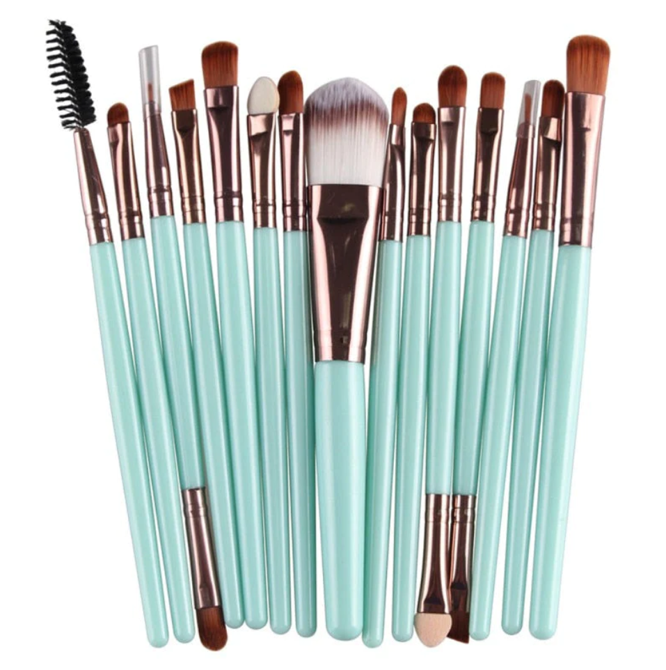 15 Pieces Brush Makeup Kit